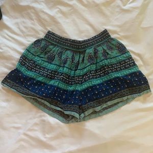 Patterned Flowy Shorts